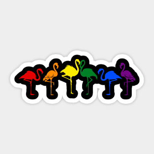 Gay Pride Pink Flamingo LGBT Pride Month Sticker